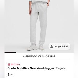 Lululemon Scuba Mid-Rise Oversized Joggers